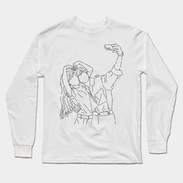 Shooting Stars Long Sleeve T-Shirt by ayshatazin